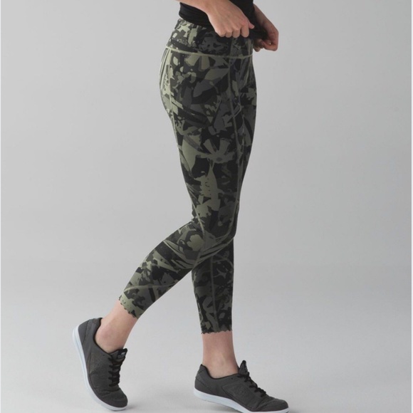 army print lululemon pants